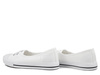 Tenisówki damskie białe Lee Cooper 1791 baleriny wsuwane tekstylne