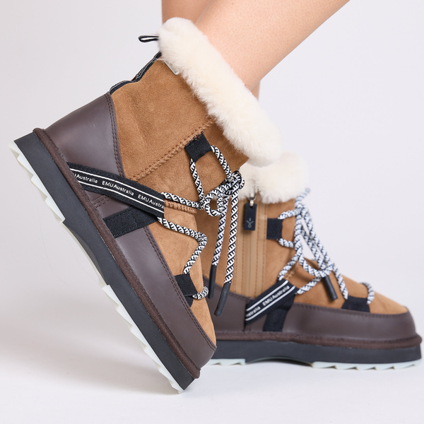 Buty damskie Emu Australia zimowe śniegowce Blurred ocieplane wełną