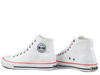 Trampki damskie wysokie Big Star NN274660 białe z wkładką anatomiczną 