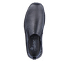 Półbuty męskie czarne Rieker 05264 szerokie skórzane wsuwane wygodne