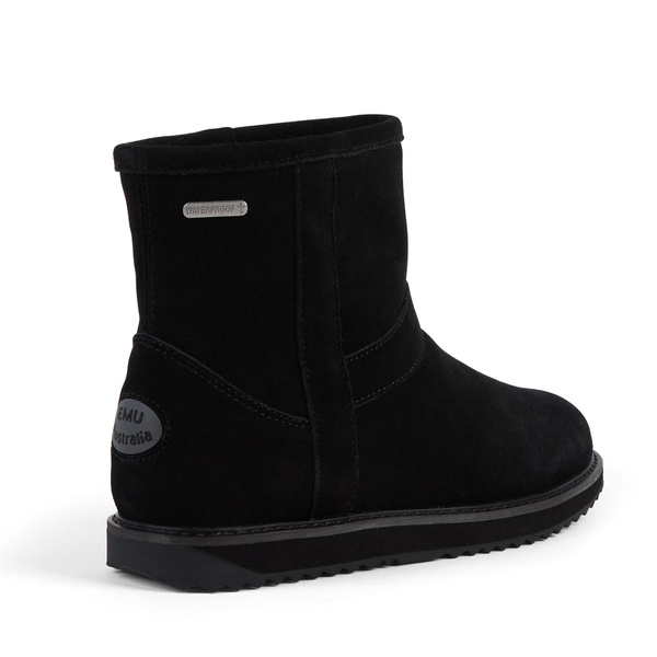 Śniegowce damskie czarne Emu Australia W13216 botki ocieplane wełną