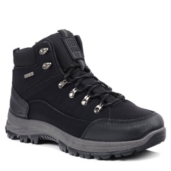 Buty męskie sportowe zimowe czarne Big Star SS174048 za kostkę