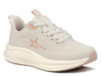 Sneakersy damskie beż Big Star RR274A145 buty sportowe tekstylne lekkie
