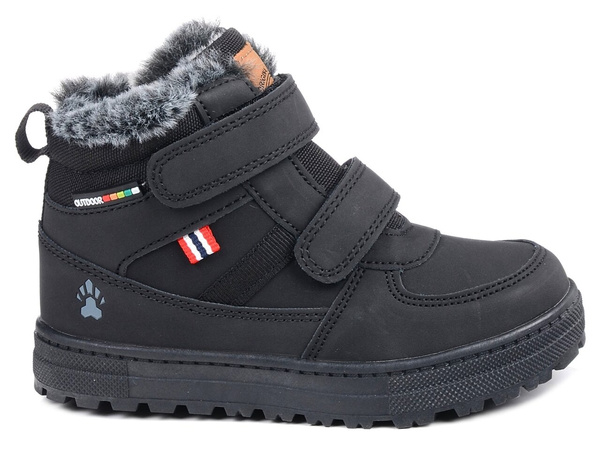 Buty zimowe dziecięce chłopięce American Club ES 201 ocieplane wysokie