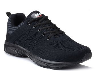 Buty męskie sportowe lekkie przewiewne czarne do biegania DK Castro