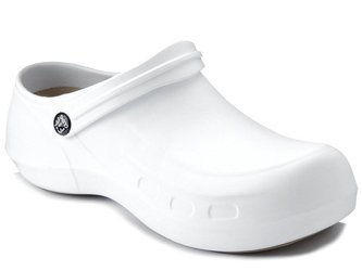 Klapki medyczne piankowe lekkie ogrodowe FitClog Power 003 białe