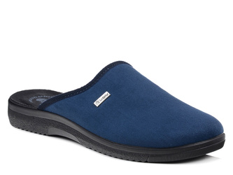 Kapcie męskie Inblu DG-75 granat pantofle domowe wsuwane zakryte palce