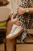 Sneakersy damskie białe Big Star RR274804 sportowe sznurowane wygodne