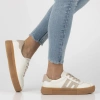 Sneakersy damskie Filippo DP6798/25 buty na platformie skórzane białe