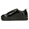 Buty sneakersy damskie skórzane na platformie Filippo 3533/23 czarne
