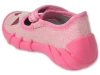 Kapcie dziecięce różowe Befado 109P235 baleriny do przedszkola na rzepy