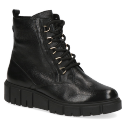 Botki damskie zimowe ocieplane skórzane Caprice 9-25207-41 czarne