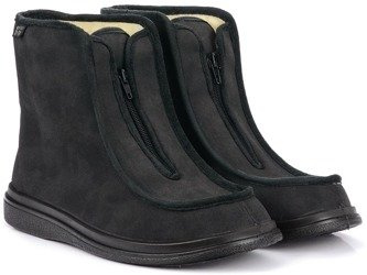 Buty męskie zimowe ocieplane wełną botki Dr Orto 996M013 za kostkę zamek