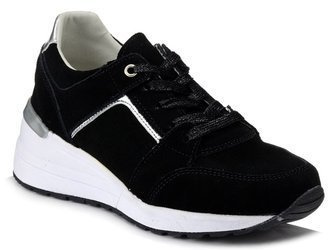 Buty damskie na koturnie sneakersy sportowe skórzane Filippo DP2003