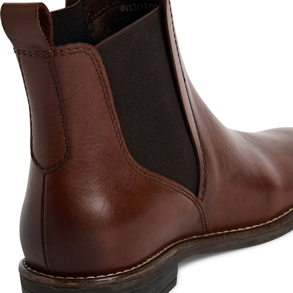 Botki damskie Marco Tozzi 25366 sztyblety skórzane jasnobrązowe rude