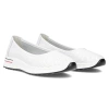 Baleriny damskie Filippo DP6719/26 białe baletki skórzane na platformie