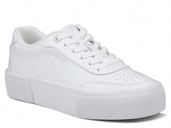 Sneakersy damskie całe białe Big Star RR274303 sportowe na platformie