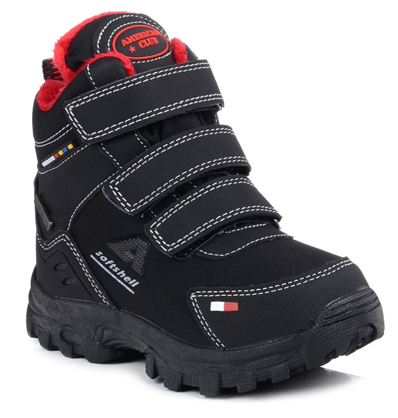 Buty dziecięce chłopięce zimowe American Club 90/22 śniegowce ocieplane