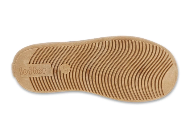 Kapcie dziecięce Barefoot do przedszkola na rzep szare Befado 904Y001