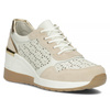 Buty damskie sneakersy na koturnie skórzane Filippo DP4669