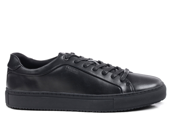 Buty męskie skórzane Big Star SS174121 sportowe czarne niskie sznurowane