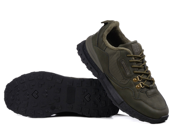 Buty męskie sportowe Big Star SS174413 ocieplane sznurowane zielone