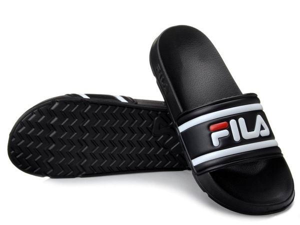 Klapki męskie Fila Morro Bay basenowe piankowe czarne lekkie na lato