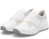Buty sportowe Rieker N6502-80 sneakersy damskie skórzane białe 