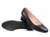 Czółenka damskie czarne skórzane Bioeco 5627 na niskim obcasie wygodne