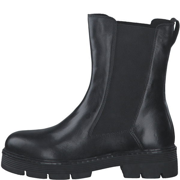 Botki sztyblety damskie zimowe skórzane czarne Marco Tozzi 25441