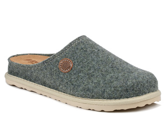 Kapcie damskie filcowe zielone Inblu CS-47 pantofle domowe zakryte palce