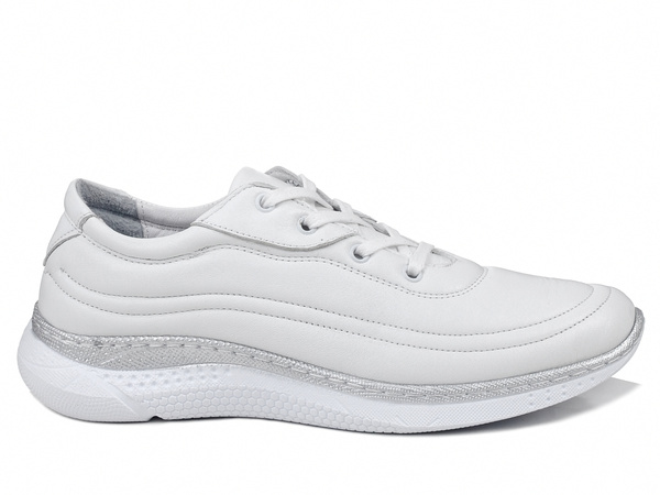 Sneakersy damskie białe Izzi 245 buty sportowe skórzane miękkie wygodne