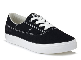 Trampki tenisówki damskie Big Star KK274019 czarne z białą podeszwą