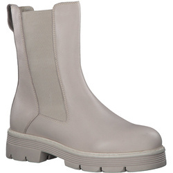 Botki sztyblety damskie ocieplane skórzane beżowe Marco Tozzi 25441