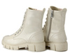 Botki damskie beżowe Marco Tozzi 25215 trapery zimowe ocieplane polarem