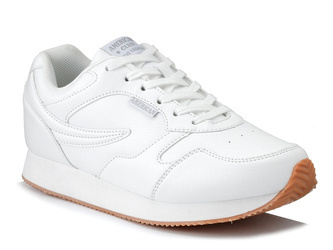 Buty sportowe damskie całe białe sneakersy joggingi American  FH 25/22