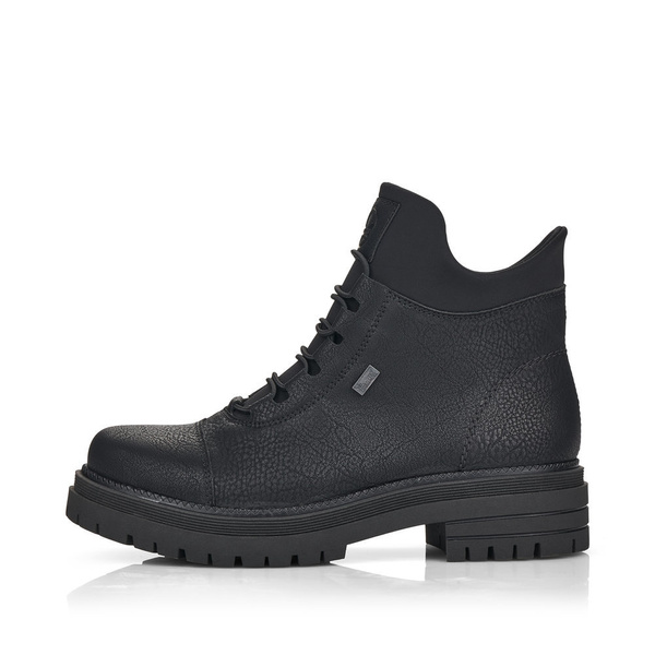  Botki damskie Rieker Y3163-00 zimowe ocieplane za kostkę z membraną