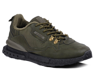 Buty męskie sportowe Big Star SS174413 ocieplane sznurowane zielone