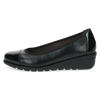 Buty damskie czarne Caprice 9-22100-41 czółenka baleriny skórzane 
