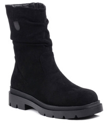 Botki damskie jesienne ocieplane zamszowe T.Sokolski Z23-375 czarne