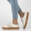 Sneakersy damskie Filippo DP6798/25 buty na platformie skórzane białe