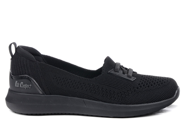 Buty damskie  Lee Cooper 3198L sportowe wsuwane ażurowe wygodne czarne
