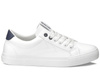 Trampki damskie białe Big Star BB274211 z ekoskóry sznurowane niskie