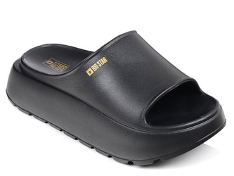 Klapki damskie czarne Big Star RR274A567 na platformie piankowe lekkie