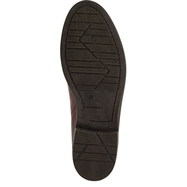 Botki damskie Marco Tozzi 25366 sztyblety skórzane jasnobrązowe rude