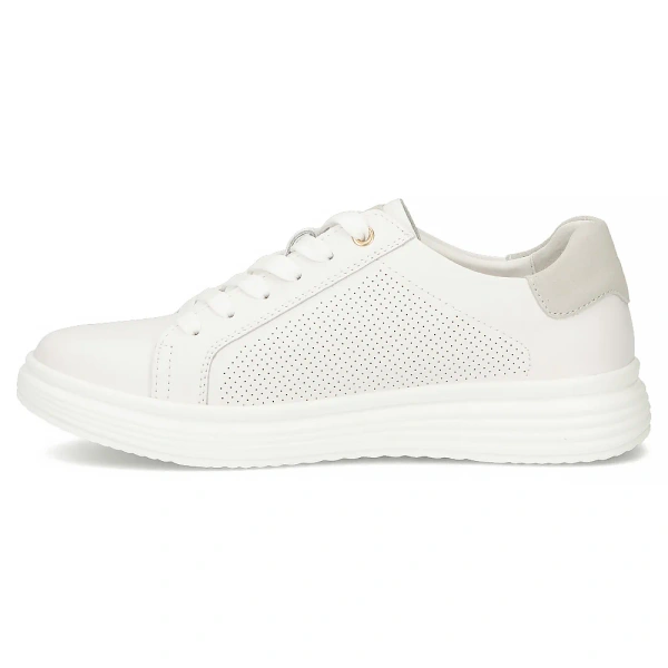 Sneakersy damskie białe Filippo DP6860/26 WH skórzane sznurowane lekkie