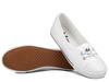 Tenisówki damskie białe Lee Cooper 1791 baleriny wsuwane tekstylne