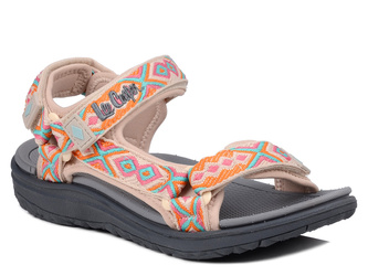 Sandały damskie sportowe trekkingowe Lee Cooper 3563L beżowe wygodne