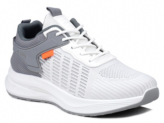 Buty męskie sportowe Big Star RR174247 biało-szare tekstylne lekkie