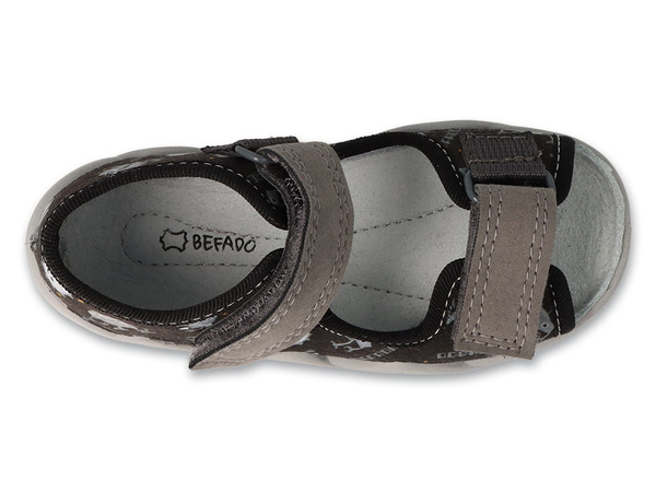 Kapcie dziecięce Befado 350P054 sandałki chłopięce skórzana wkładka